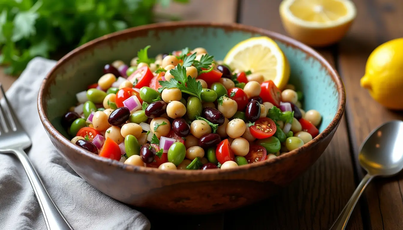 Dense Bean Salad Recipe