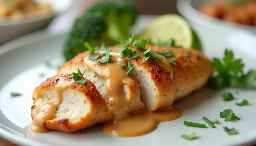 chicken with peanut butter -recipe