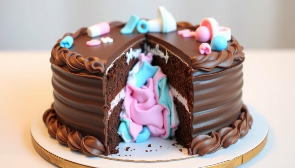 Gender Reveal Cake