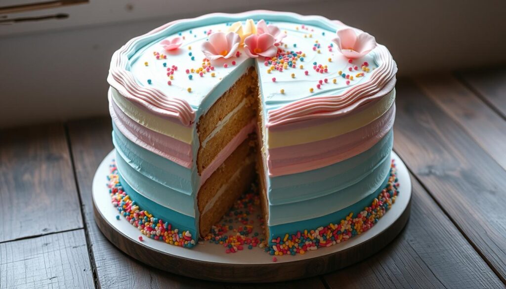 Gender Reveal Cake