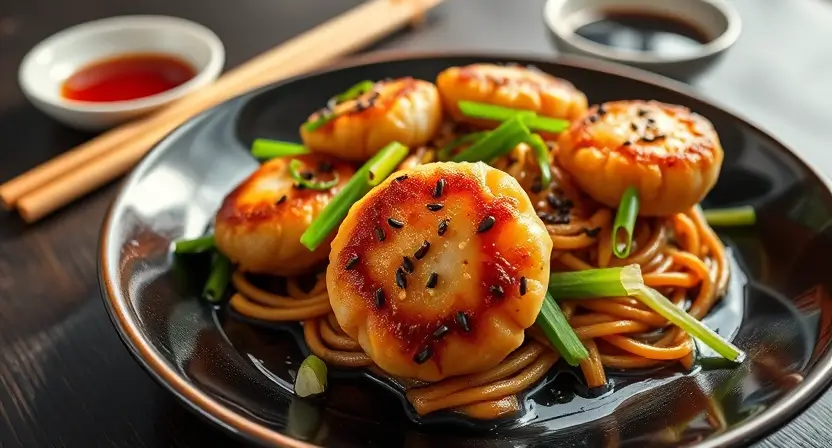 Fishcakes and Scallops Stir Fry Recipe