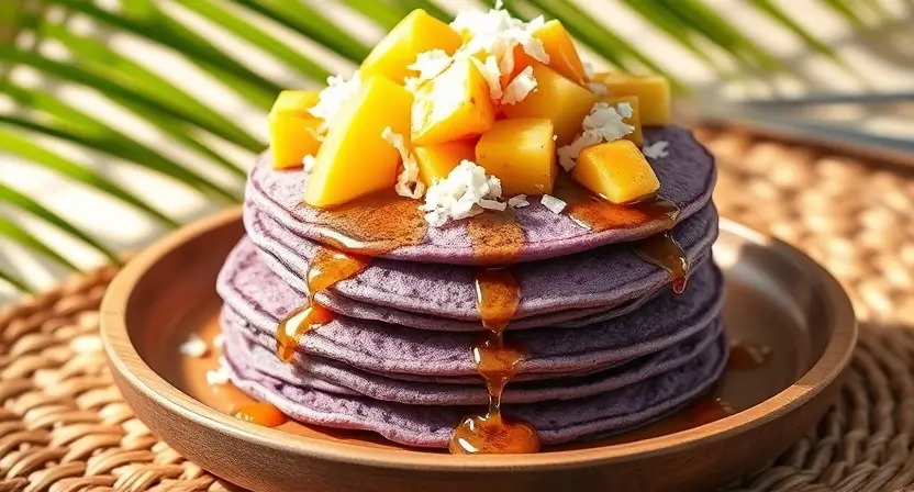 Hawaiian Poi (Taro) Pancakes