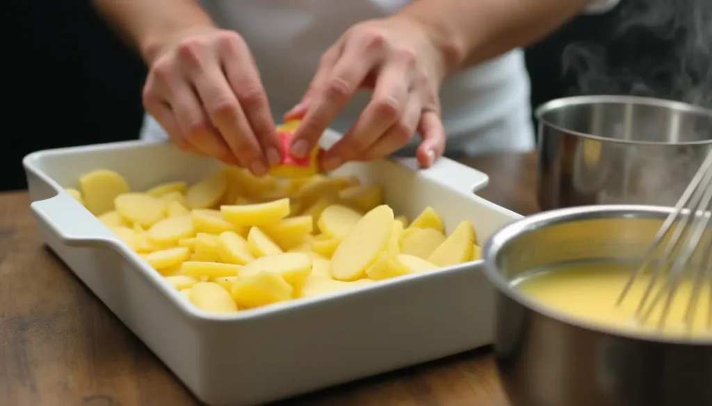 Scalloped Potatoes Recipe with Cheese Powder