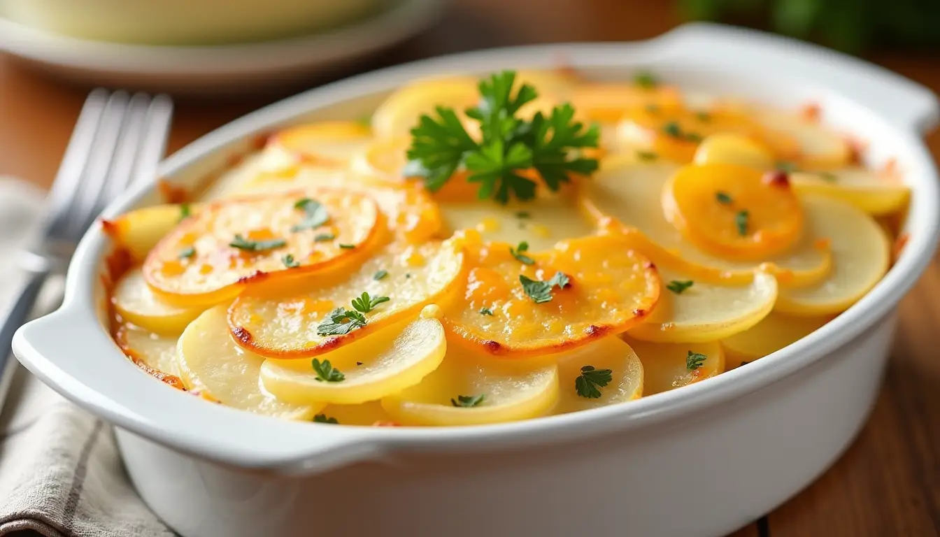 Scalloped Potatoes Recipe with Cheese Powder