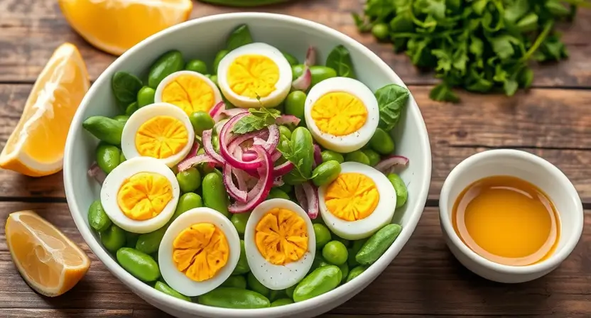 edamame egg recipes salad