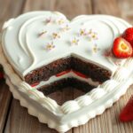 heart shaped cake