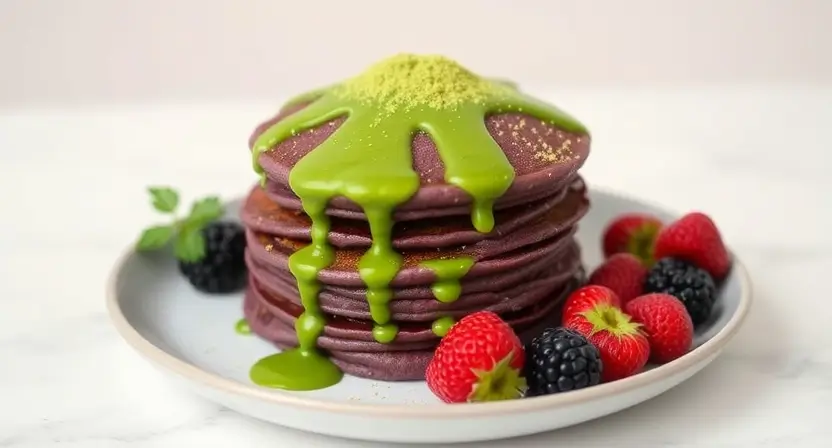 taro flavored pancake recipe