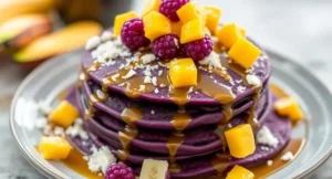 taro flavored pancake recipe