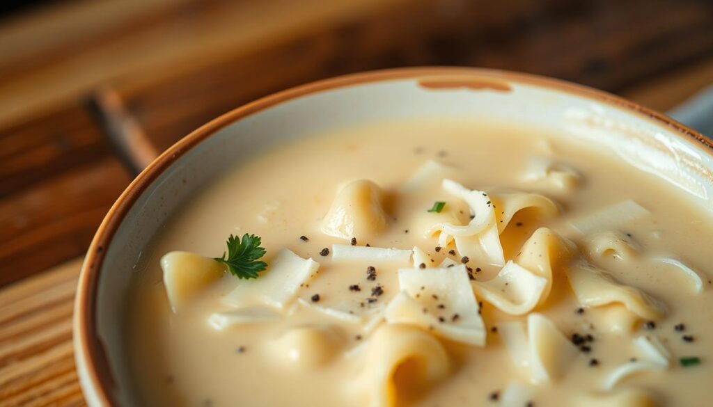 Creamy Alfredo Lasagna Soup