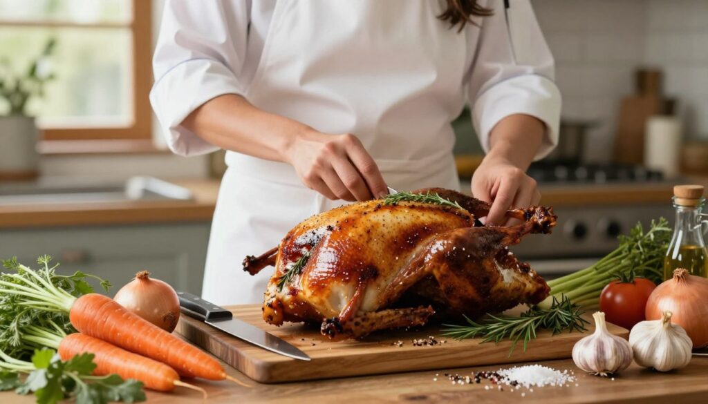 Slow Roasted Duck Preparation