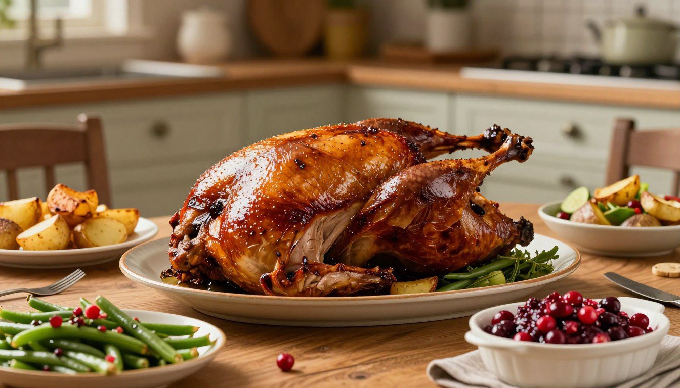 Roasted Duck with Side Dishes