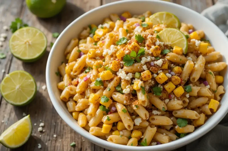 Mexican Street Corn Pasta Salad Recipe (Easy BBQ & Potluck Side Dish)