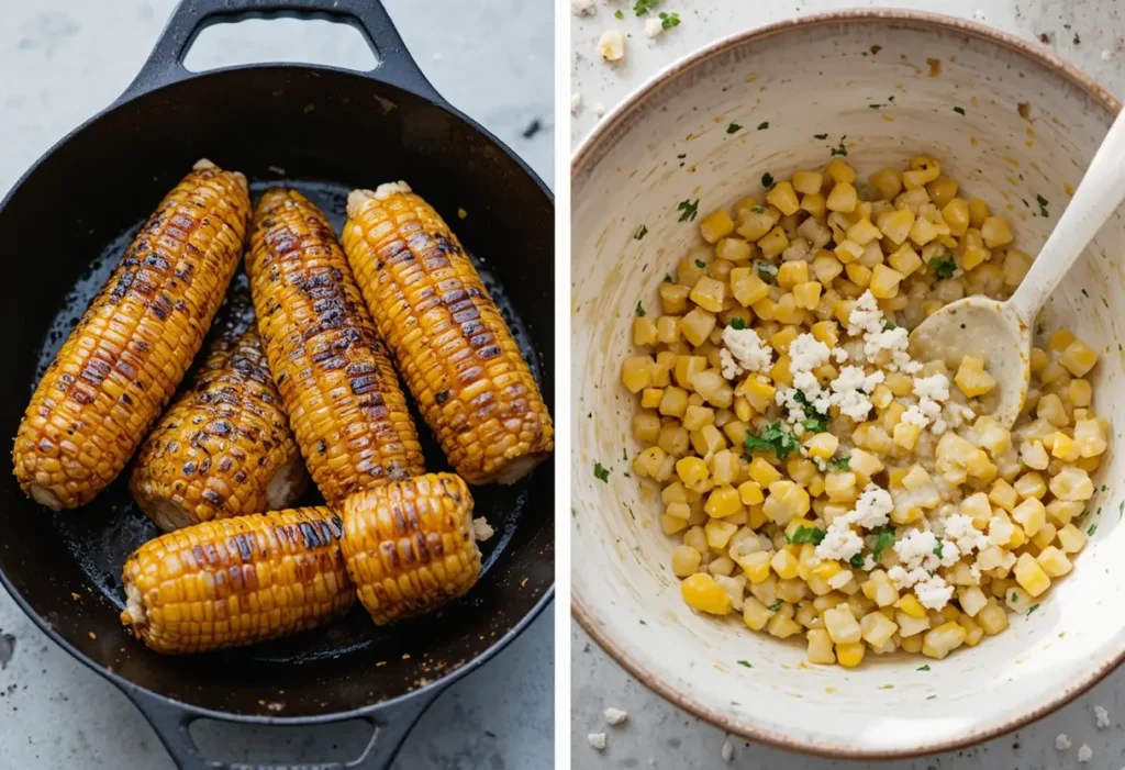 street corn chicken rice bowl