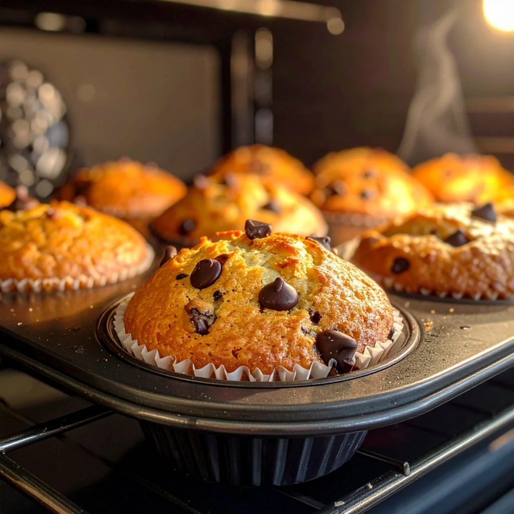 High Protein Banana Chocolate Chip Muffins (Easy & Healthy Recipe)