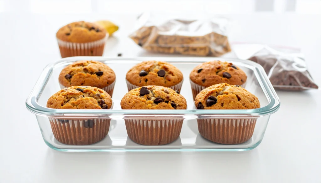 High Protein Banana Chocolate Chip Muffins (Easy & Healthy Recipe)