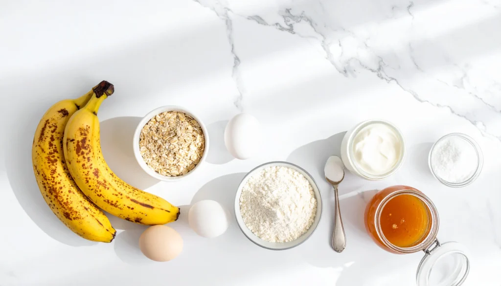 High Protein Banana Muffins (12g of protein per muffin)