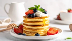 High Protein Pancakes (Fluffy, Easy & Healthy Recipe)