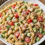 High Protein Pasta Salad with Chicken