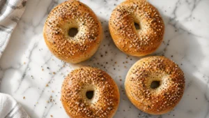 High Protein Bagel Recipe (No Yeast, 2 Ingredients, 15g+ Protein)