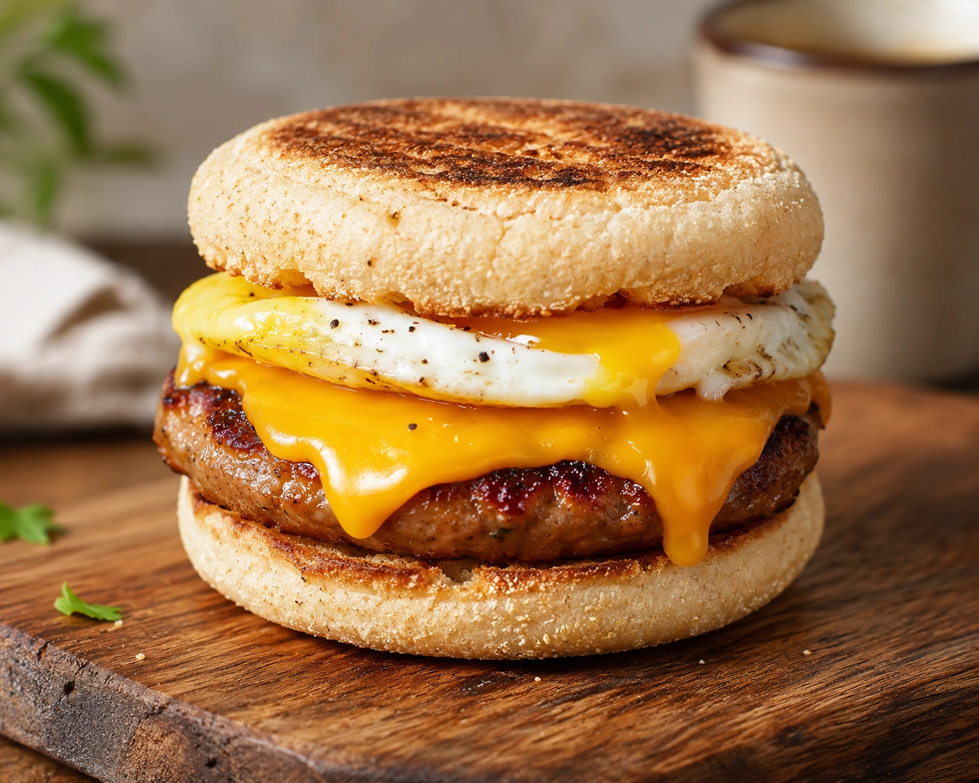 High protein breakfast sandwich