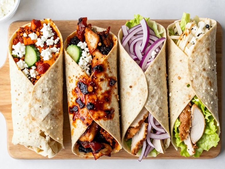high protein chicken wraps variations